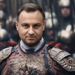 Andrzej Duda jako husarz w filmie NAFO