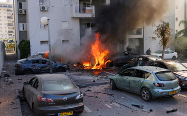 Miasto Aszkelon po ataku rakietowym przeprowadzonym przez Hamas