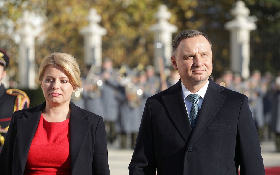 Zuzana Czaputova i Andrzej Duda