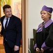 Rzecznik Dyscyplinarny Sędziów Sądów Powszechnych Piotr Schab;  Małgorzata Gersdorf podczas konferen