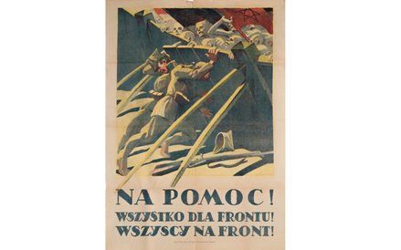 Plakat ostrzegający przed nawałnicą ze Wschodu