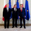 Donald Tusk i Walemar Pawlak u prezydenta Bronisława Komorowskiego