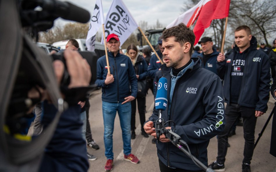 Protest na przejściu granicznym w Hrubieszowie