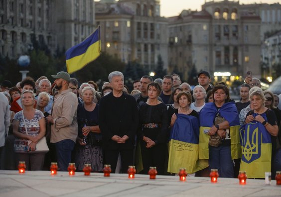 Były prezydent Ukrainy Petro Poroszenko wspominał zabitego Andrija Parubija