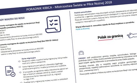 MSZ przygotował poradnik dla kibiców na mundial