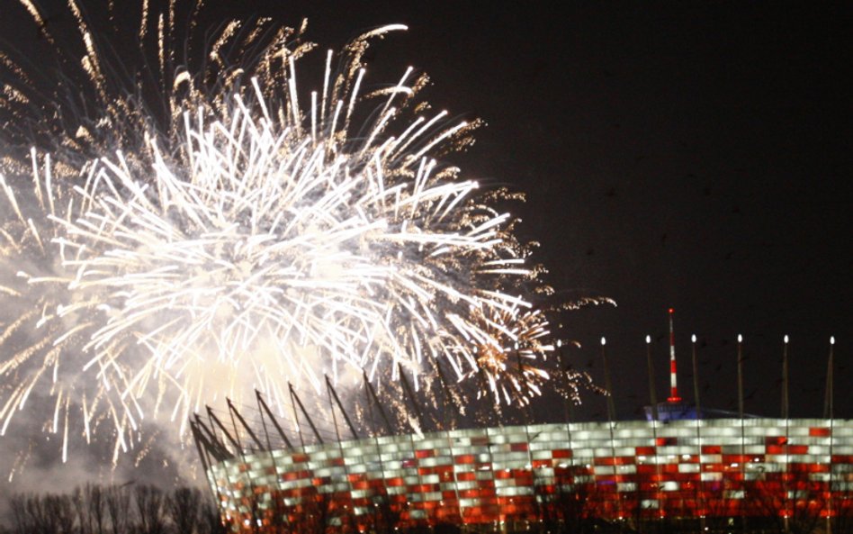 Zarwał się sufit nad jednym z wejść na Stadion Narodowy