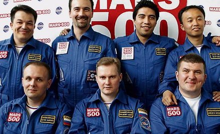 „Mars-500”: Suchrob Kamołow, Romain Charles, Diego Urbina, Wang Yue, Aleksiej Sitew, Aleksandr Smole