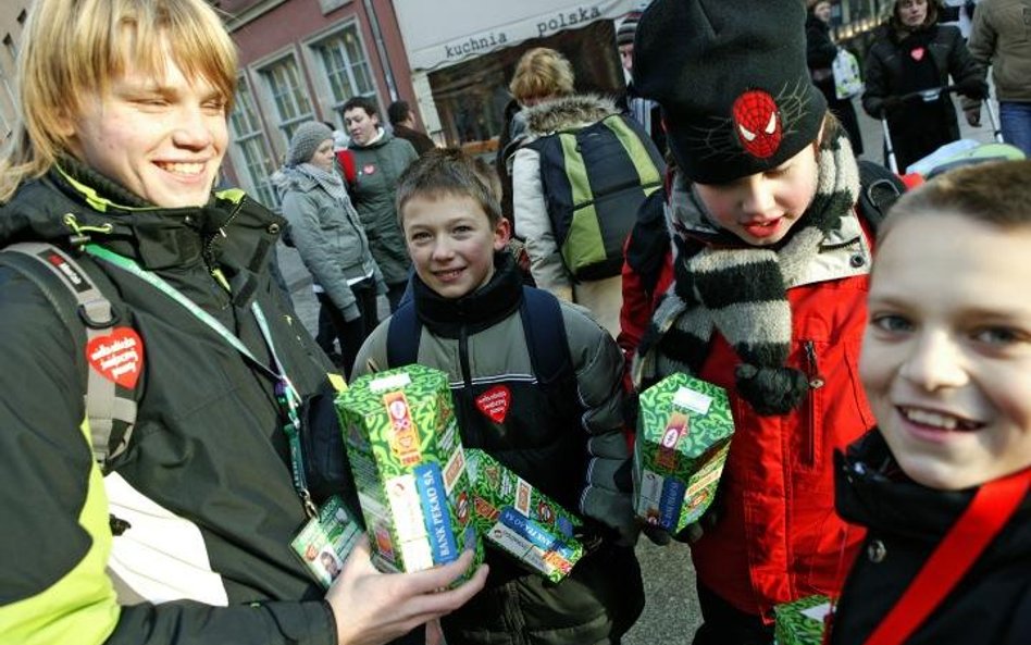 Wolontariusze Wielkiej Orkiestry Świątecznej Pomocy