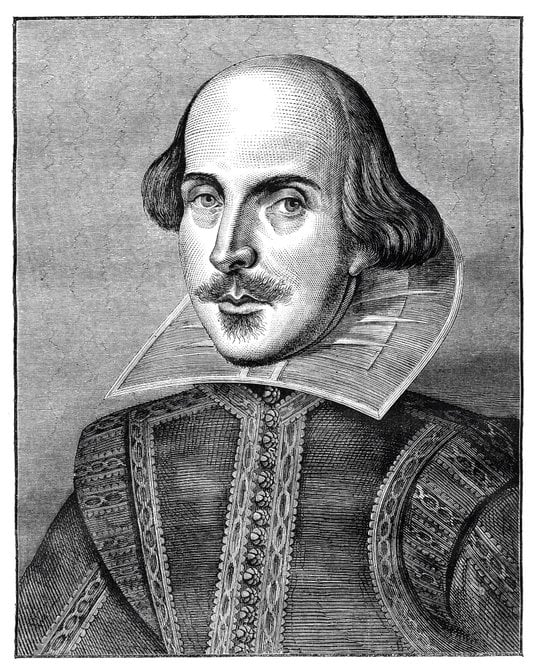 William Szekspir (1564-1616), najważniejszy poeta teatru ery nowożytnej. Autor m. in. „Hamleta”. Wąt