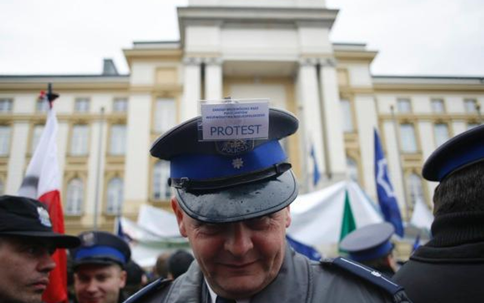 Protestowali policjanci