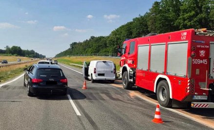 Trasa w kierunku Warszawy jest zamknięta do dodwołania