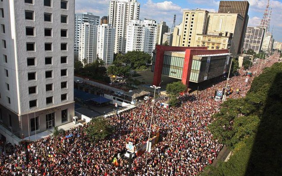 Parada gejów w Sao Paulo