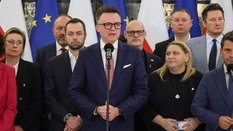 Szymona Hołownia i politycy Polski 2050 w Sejmie