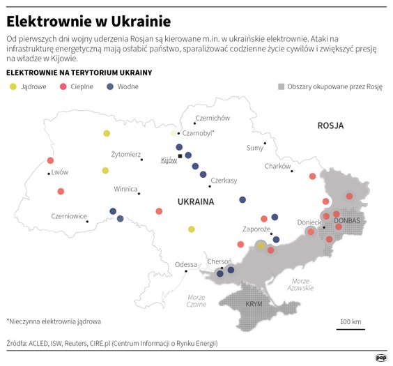 Gdzie na Ukrainie znajdują się elektrownie?