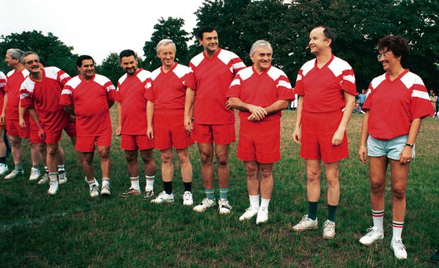 Gwiazda w drużynie, 1995 rok. Od prawej: Aleksandra Jakubowska, Grzegorz Kołodko, Leszek Miller Jace