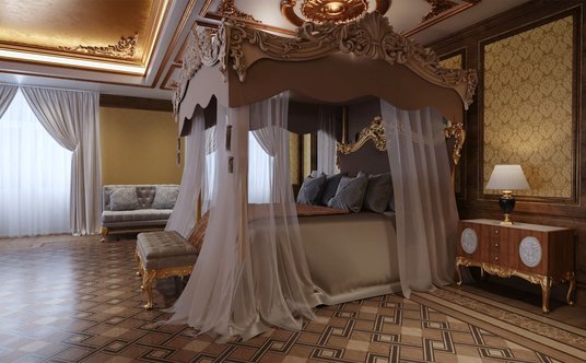 Sypialnia Władimira Putina o powierzchni 76 m kw.