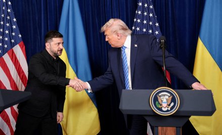 Wołodymyr Zełenski i Donald Trump