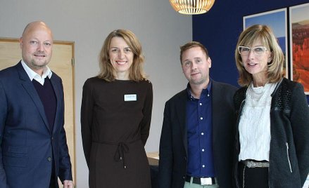 Zespół Albatrosa, od lewej: dyrektor marketingu Jesper Makela-Dichmann, dyrektor na Polskę Wioletta 