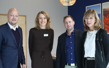 Zespół Albatrosa, od lewej: dyrektor marketingu Jesper Makela-Dichmann, dyrektor na Polskę Wioletta 