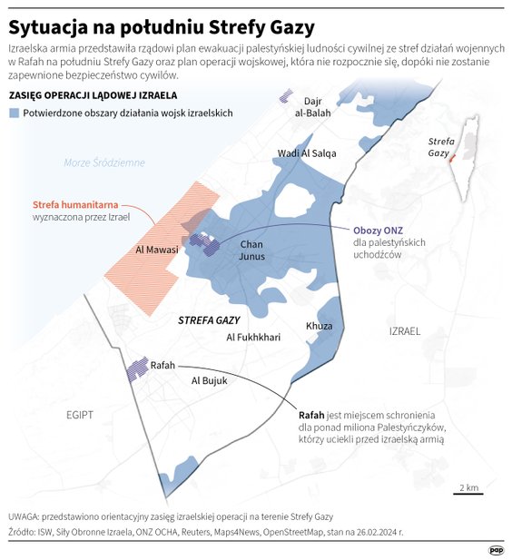 Sytuacja na południu Strefy Gazy