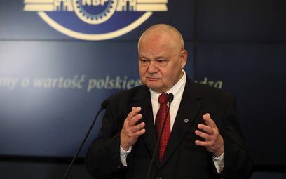 Prezes NBP Adam Glapiński w centrali Narodowego Banku Polskiego w Warszawie