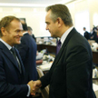 Donald Tusk z Waldemarem Pawlakiem