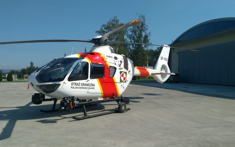 Najnowszy śmigłowiec Straży Granicznej – Airbus H135P3H (SP-VSS). Fot./Straż Graniczna.