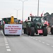 Protest rolników na drodze S7