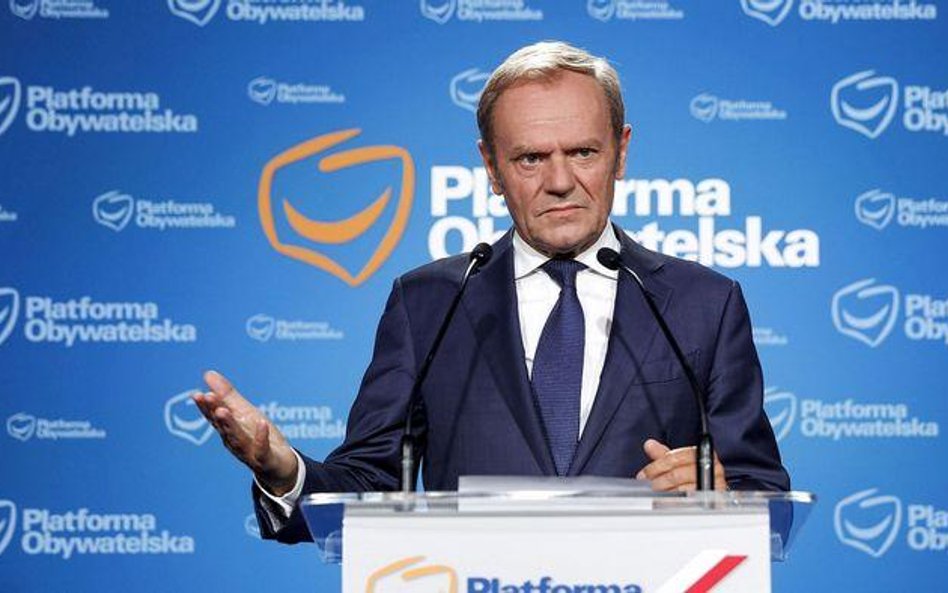 Donald Tusk, lider Platformy Obywatelskiej