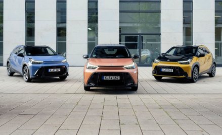W nowej Toyotcie Aygo X HybridMoc wzrosła do 116 KM, a sprint do setki zajmuje mniej niż 10 sekund