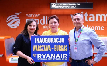 Ryanair będzie latał latem z Modlina do Burgas