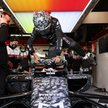 Rezerwowy kierowca zespołu Alfa Romeo Team ORLEN Robert Kubica podczas wczorajszych testów w Barcelo