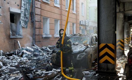 Skutki rosyjskiego ataku na Kijów