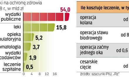Prywatne wydatki na leczenie szybko rosną. W 2009 r. na usługi medyczne, bez leków, Polacy mogli prz