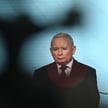 Prezes Prawa i Sprawiedliwości Jarosław Kaczyński na konferencji prasowej w siedzibie Prawa i Sprawi