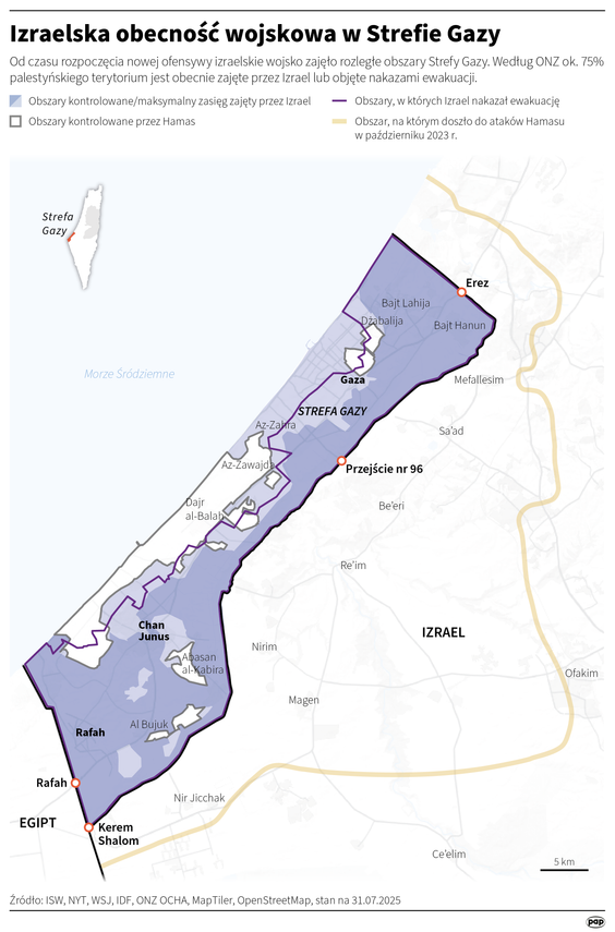 Izraelska obecność wojskowa w Strefie Gazy