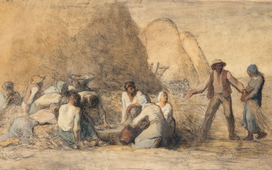 Jean-Francois Millet, "Odpoczywający żniwiarze" albo "Ruth i Boasz"