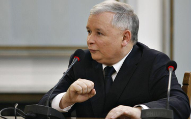 Jarosław Kaczyński podczas przesłuchania przed komisją hazardową