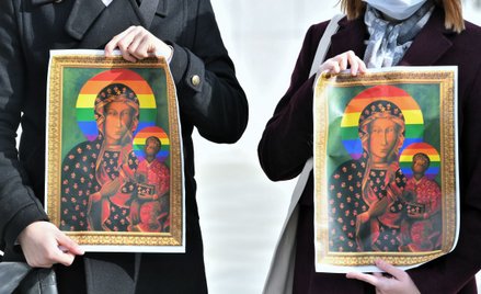 Jest decyzja SN. Bez kary za Matkę Boską z tęczową aureolą.