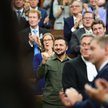 Prezydent Ukrainy Wołodymyr Zełenski i premier Kanady Justin Trudeau w parlamencie w Ottawie