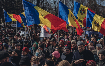 Antyrządowa demonstracja zorganizowana przez partię Sor w Kiszyniowie