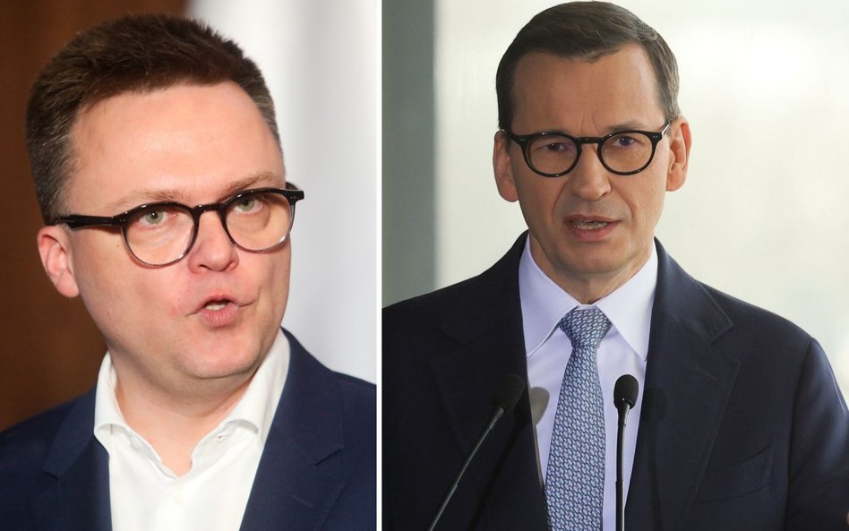 Szymon Hołownia i Mateusz Morawiecki - kto kończy, a komu ma być oszczędzony wstyd?