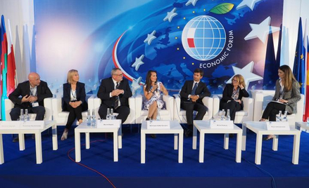 Uczestnicy panelu „Gospodarka obiegu zamkniętego”.