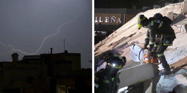 Global Events: Kyiv Missile Attack, Colombia Earthquake Rescue, Russian Warehouse Fire