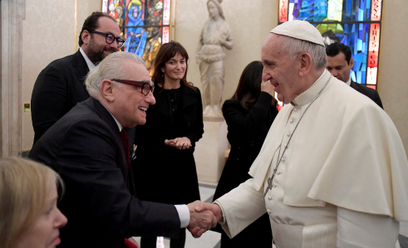 Papież Franciszek i reżyser Martin Scorsese