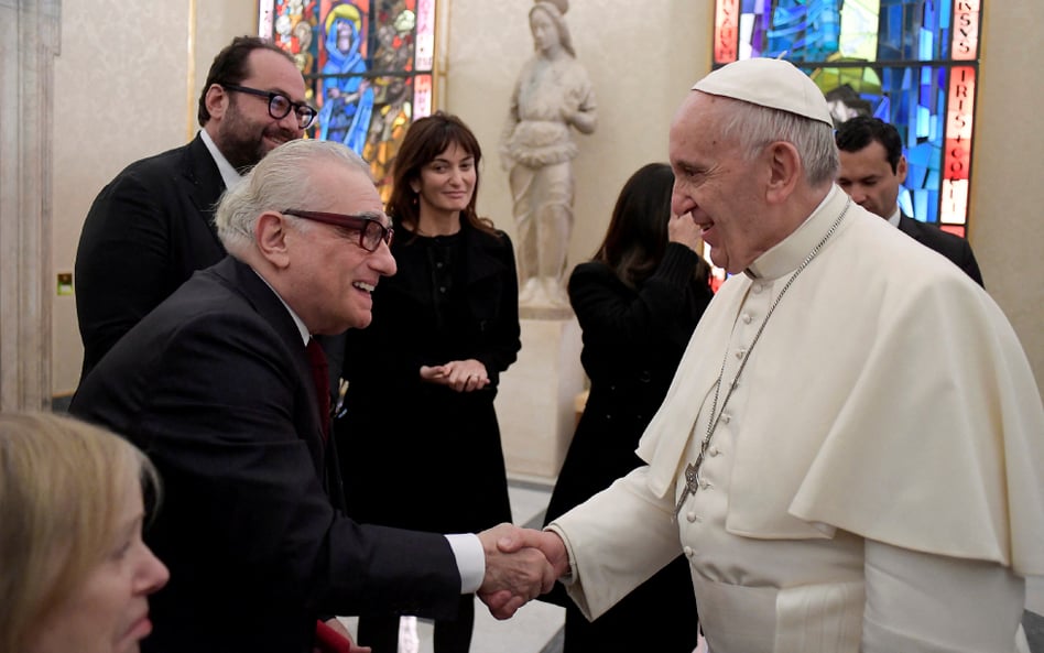 Papież Franciszek i reżyser Martin Scorsese
