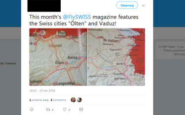 Szwajcarskie linie lotnicze "anektowały" stolicę Liechteinsteinu