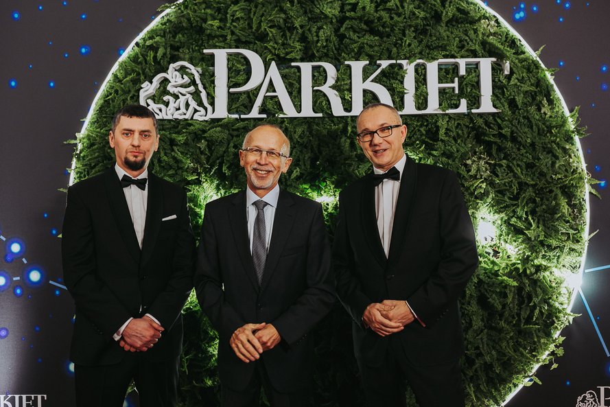 Andrzej Stec, redaktor naczelny "Parkietu", Wiesław Rozłucki, były prezes warszawskiej giełdy i Toma