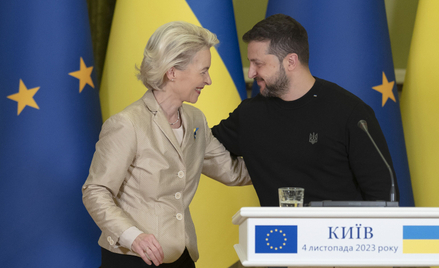 Ursula von der Leyen i Wołydyr Zełenski