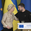 Ursula von der Leyen przewodnicząca Komisji Europejskiej i prezydent Ukrainy Wołodymyr Zełenski
